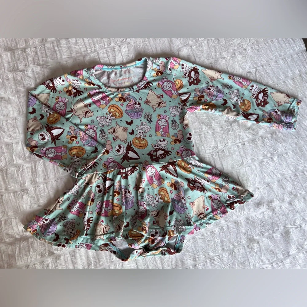 The Nightmare Before Christmas Bamboo Twirl Dress Size 12-18M Like New - Picture 3 of 7